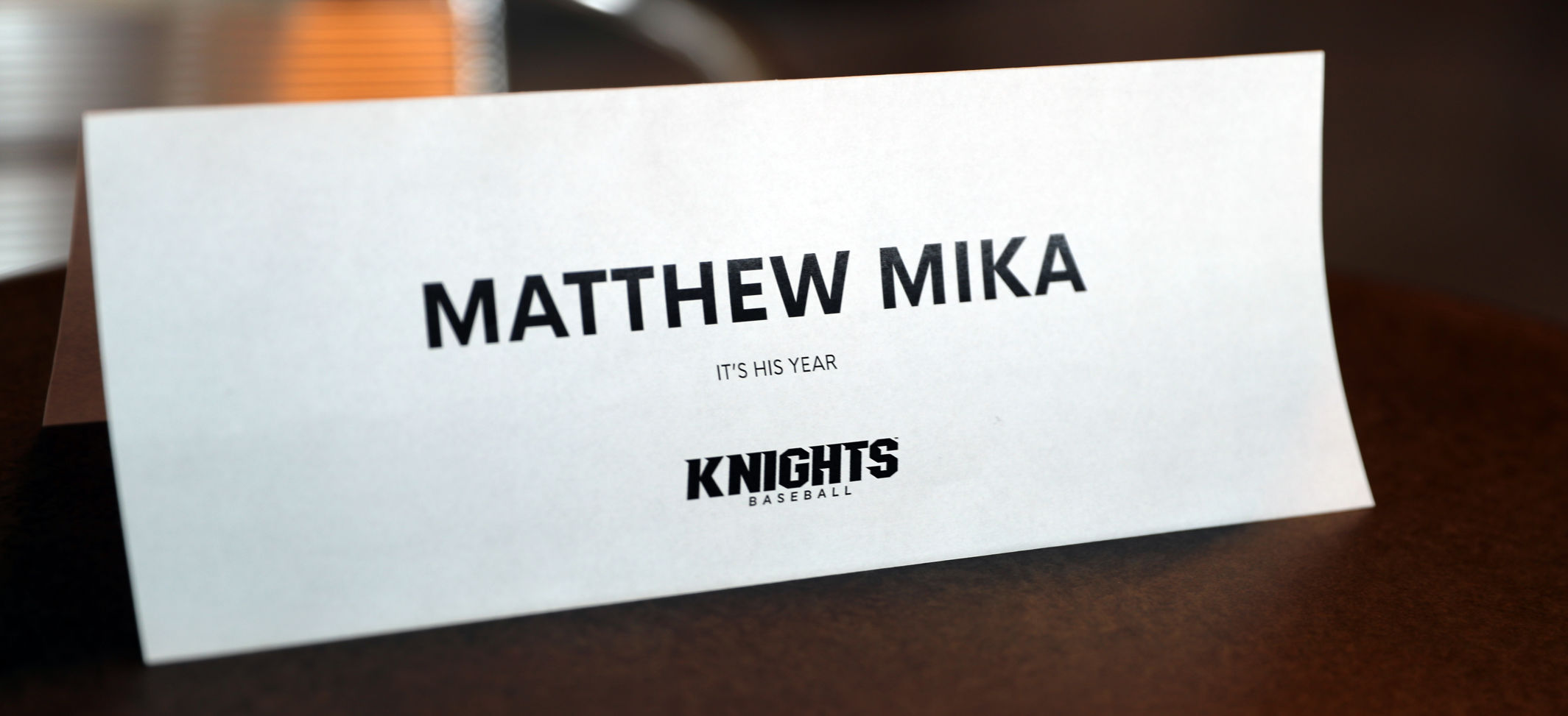 Matthew Mika nameplate
